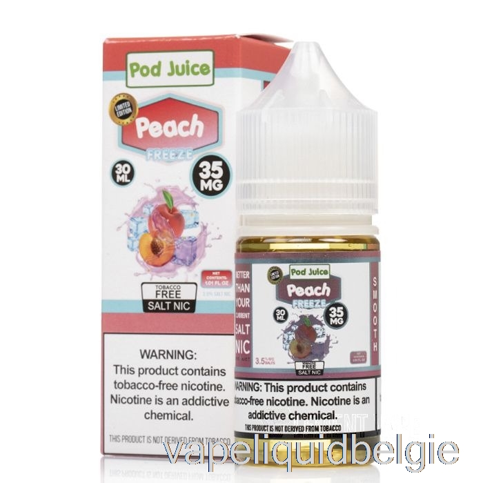 Vape België Bevriezen Perzik - Peulensap - 30ml 35mg